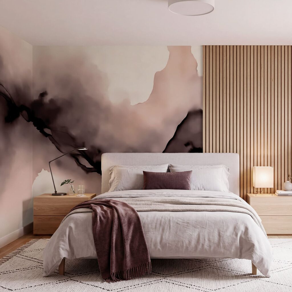 Donkere stroom door waterverf — interieur 1