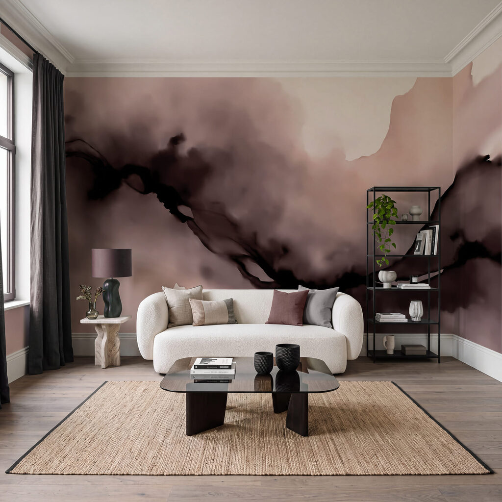 Donkere stroom door waterverf — interieur 2
