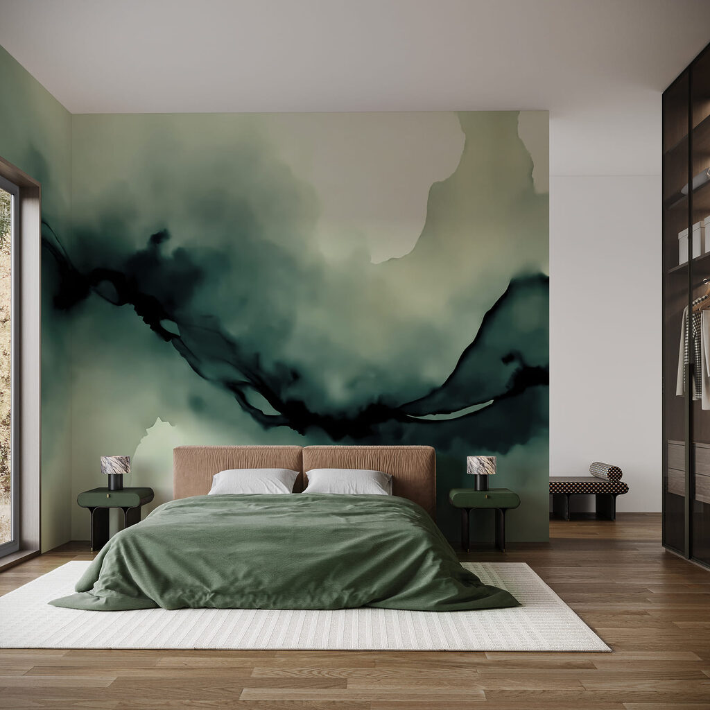Donkere stroom door waterverf — interieur 2