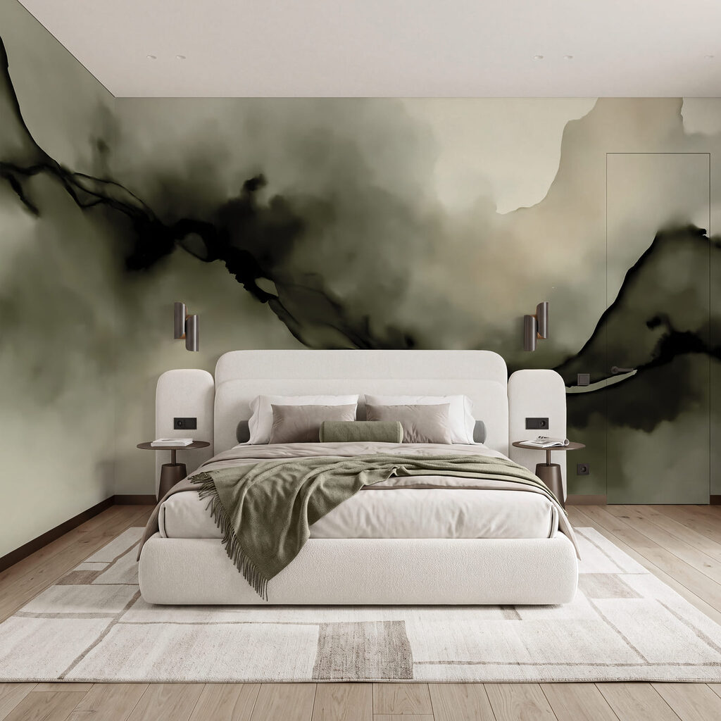 Donkere stroom door waterverf — interieur 2