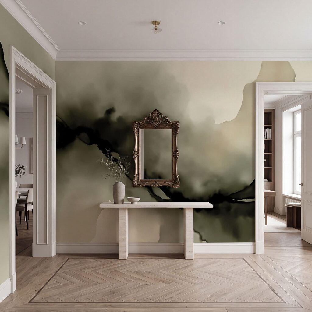 Donkere stroom door waterverf — interieur 3