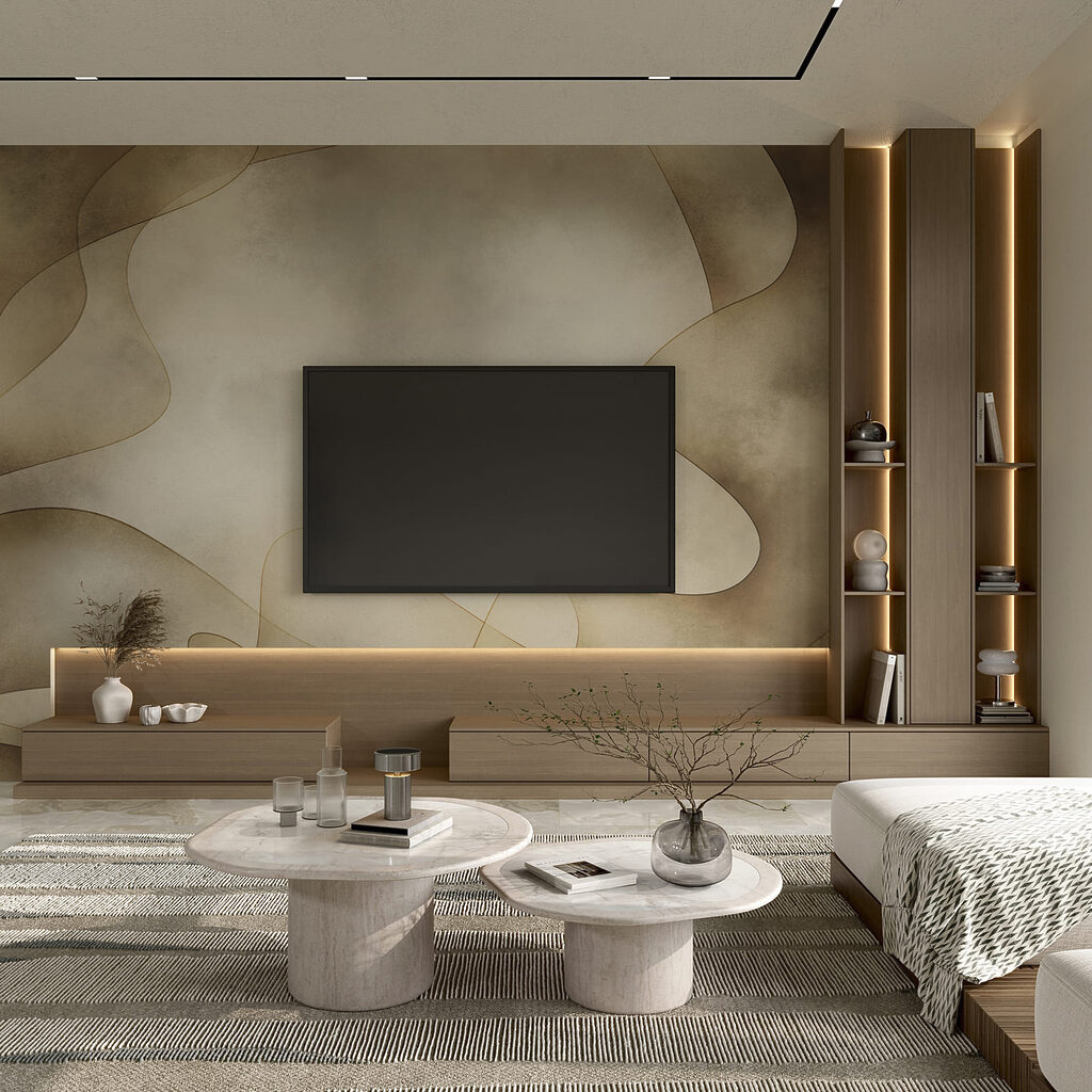 Sluiervormen rond een lichtopening — interieur 1