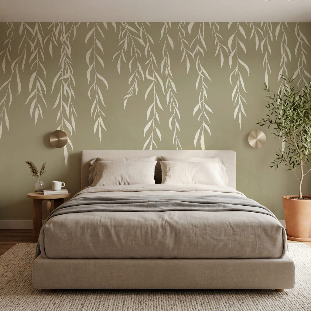 Witte twijgen hangen neer — interieur 2