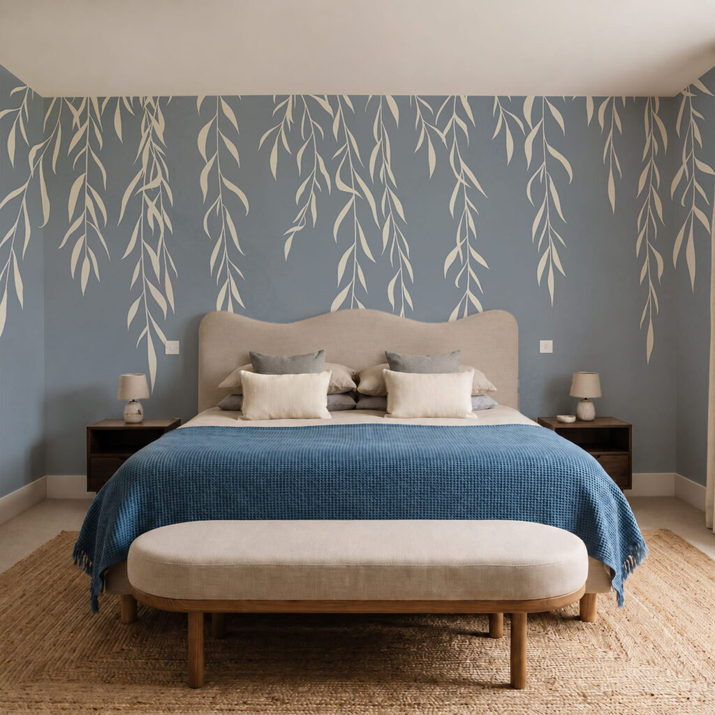 Witte twijgen hangen neer — interieur 2