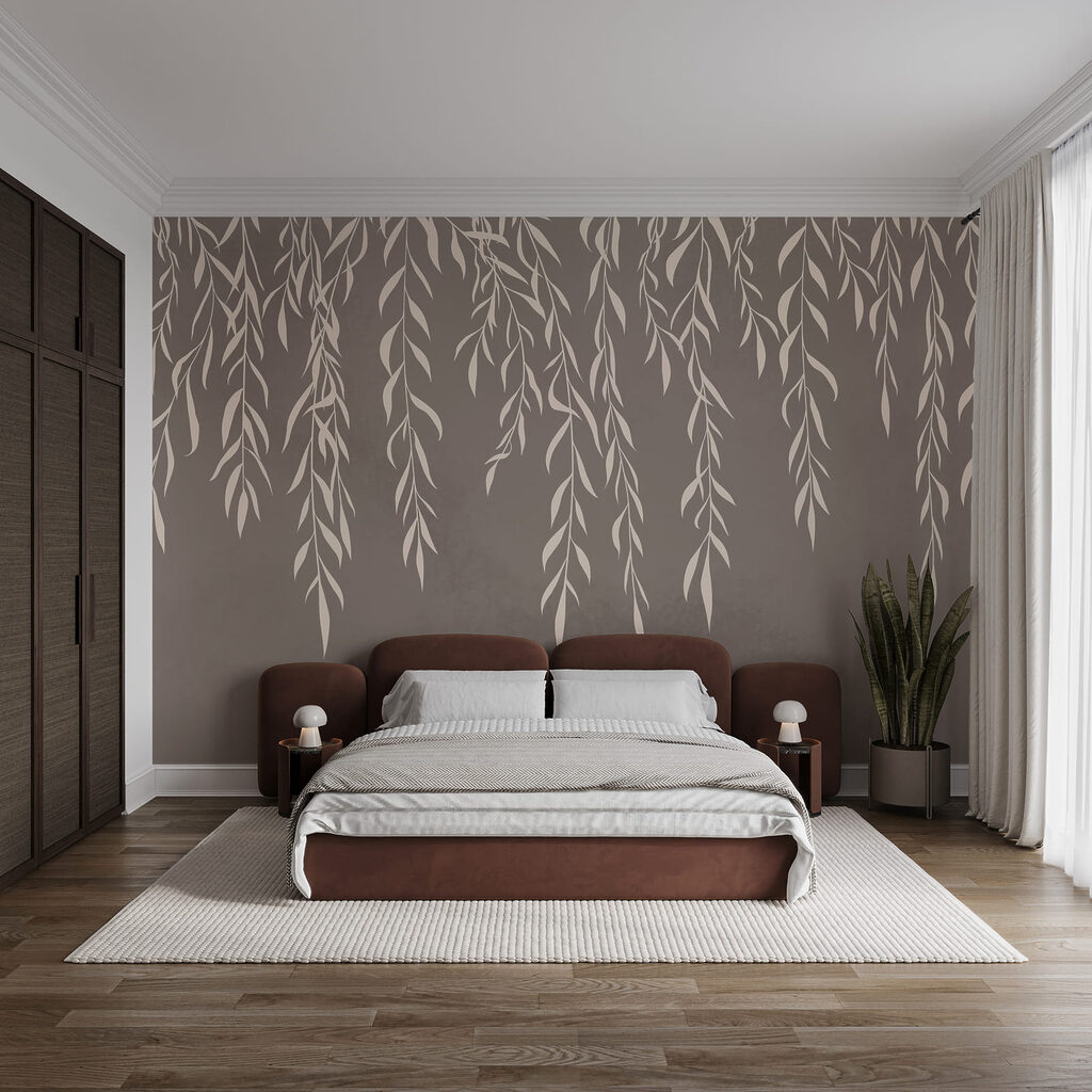 Witte twijgen hangen neer — interieur 2