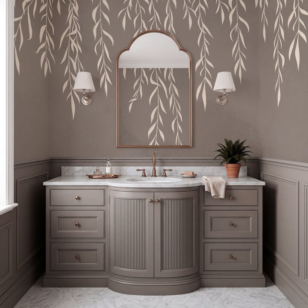Witte twijgen hangen neer — interieur 3