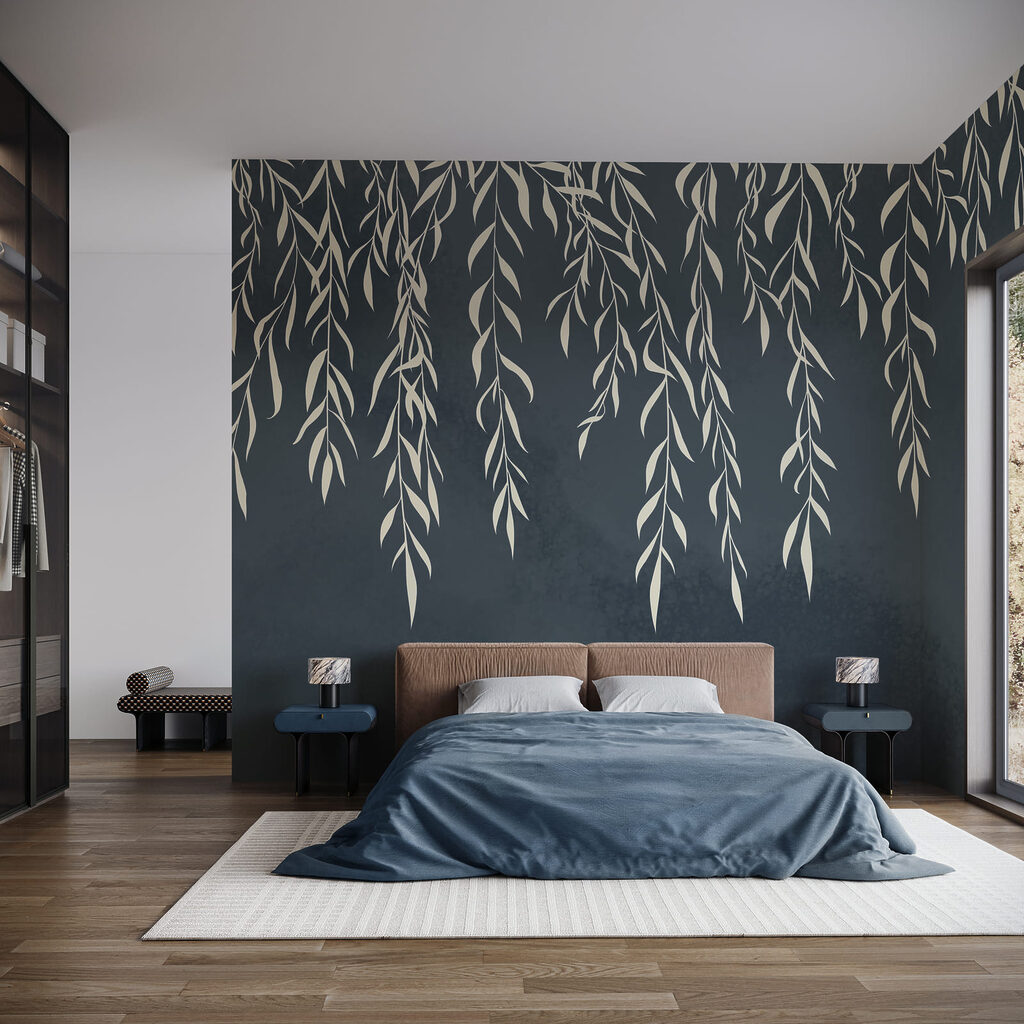 Witte twijgen hangen neer — interieur 2