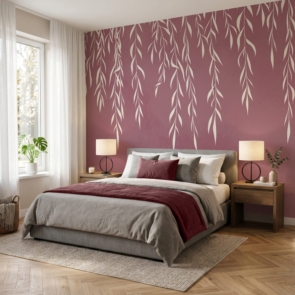 Witte twijgen hangen neer — interieur 2