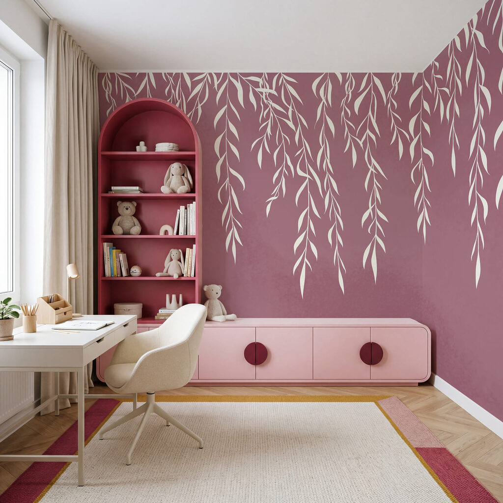 Witte twijgen hangen neer — interieur 3