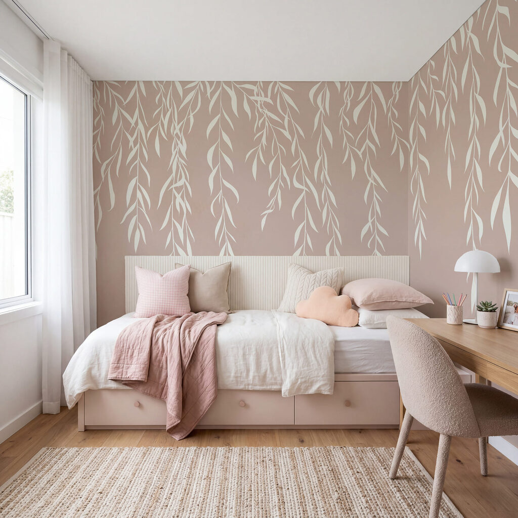 Witte twijgen hangen neer — interieur 3