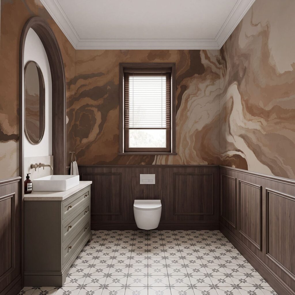 Vloeiende aders in kleurstromen — interieur 3