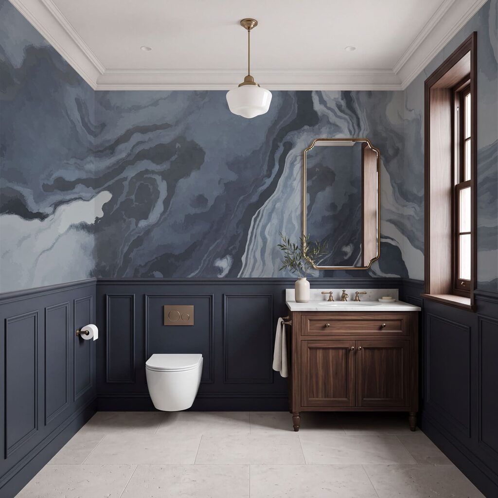 Vloeiende aders in kleurstromen — interieur 1