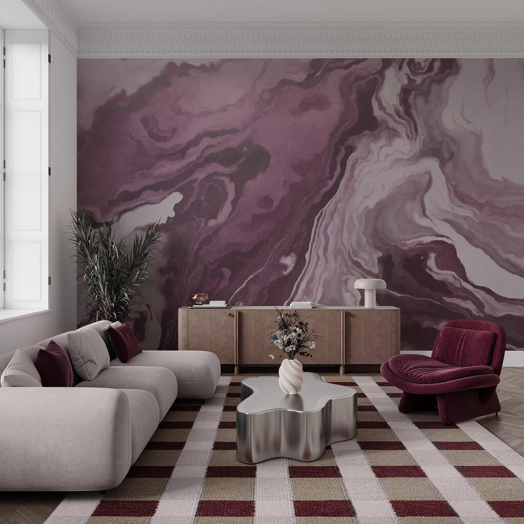 Vloeiende aders in kleurstromen — interieur 1