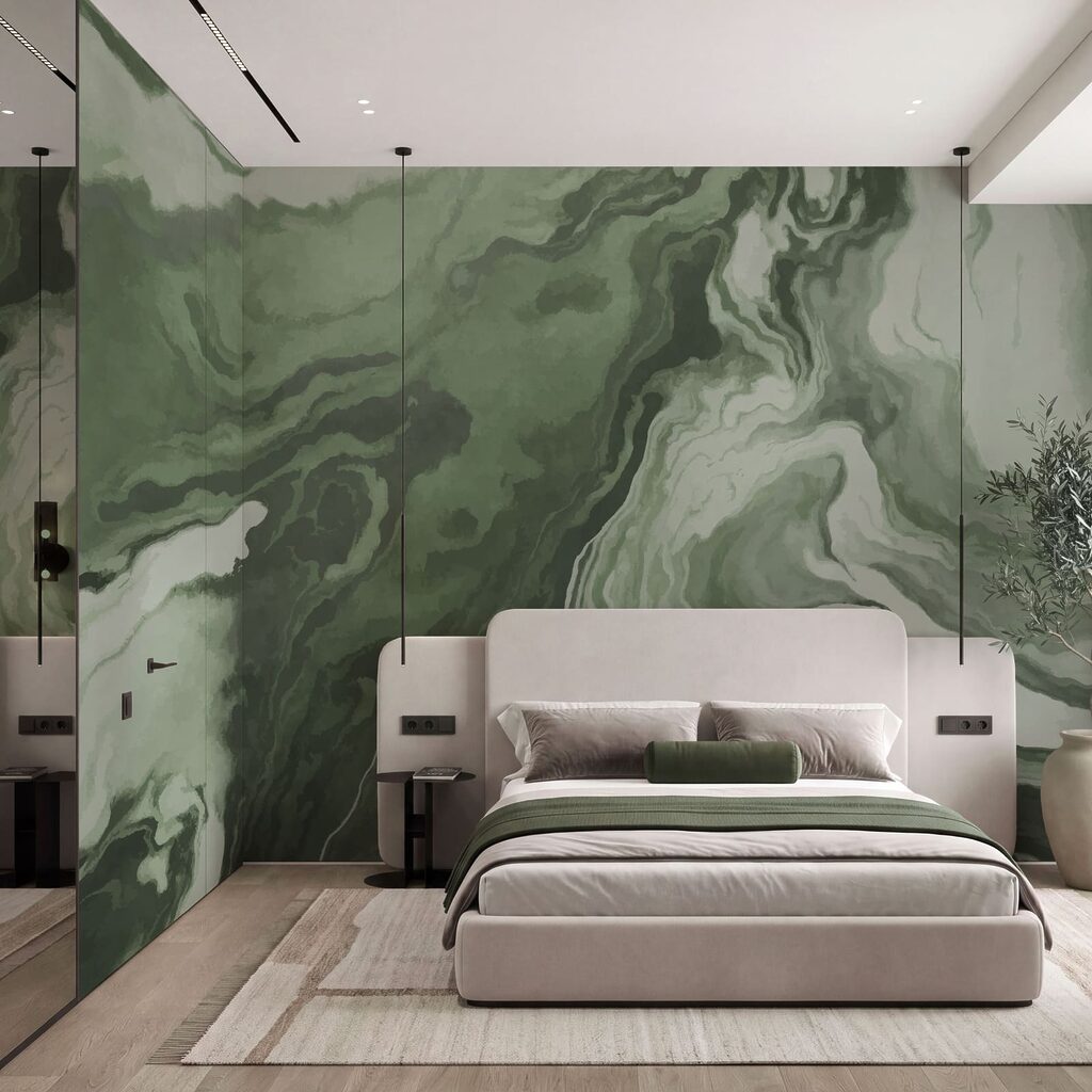 Vloeiende aders in kleurstromen — interieur 2