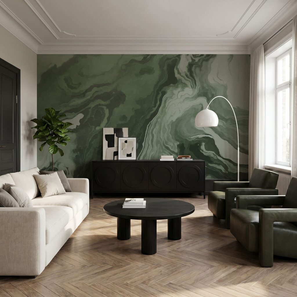 Vloeiende aders in kleurstromen — interieur 1