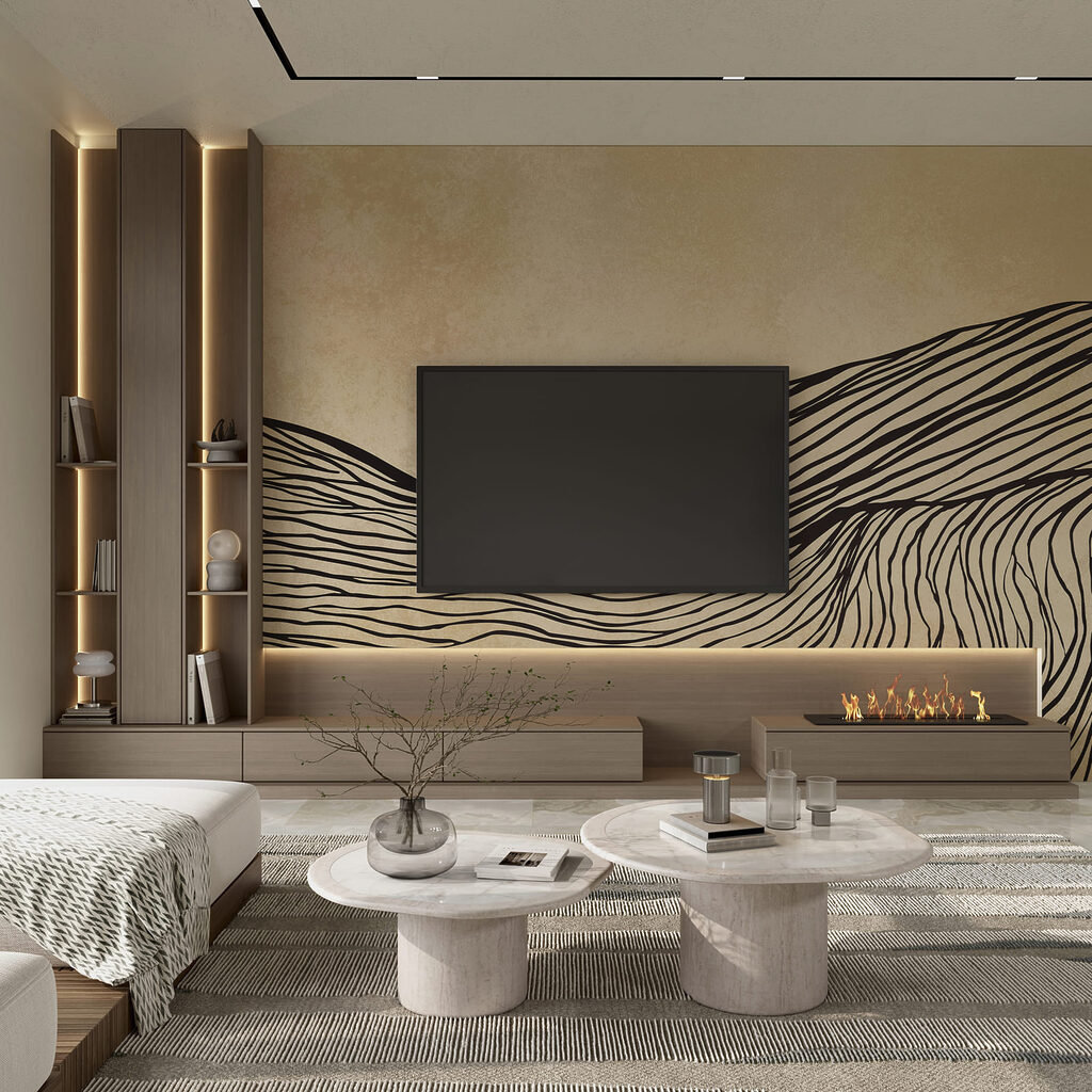 Heuvels uit lange pentrekken — interieur 1