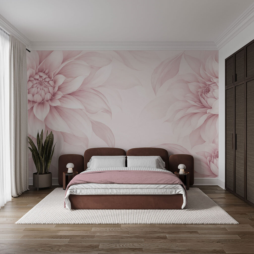 Grote bloemen langs randen — interieur 2