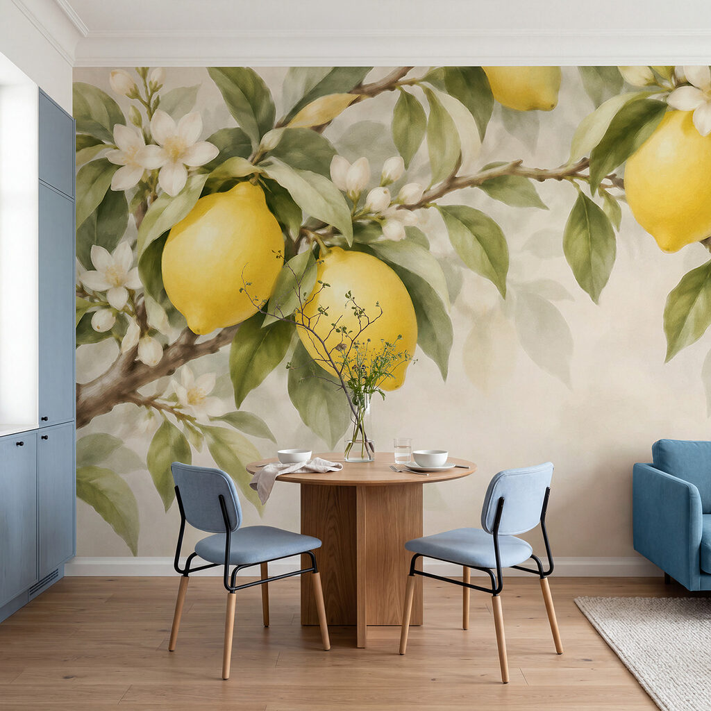 Citroenen naast witte bloesem — interieur 3