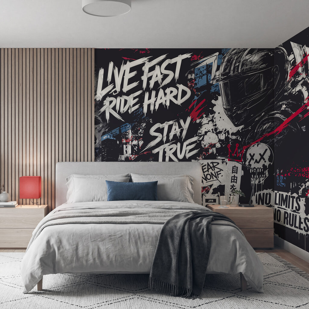 Motorrijden in ruwe letters — interieur 2