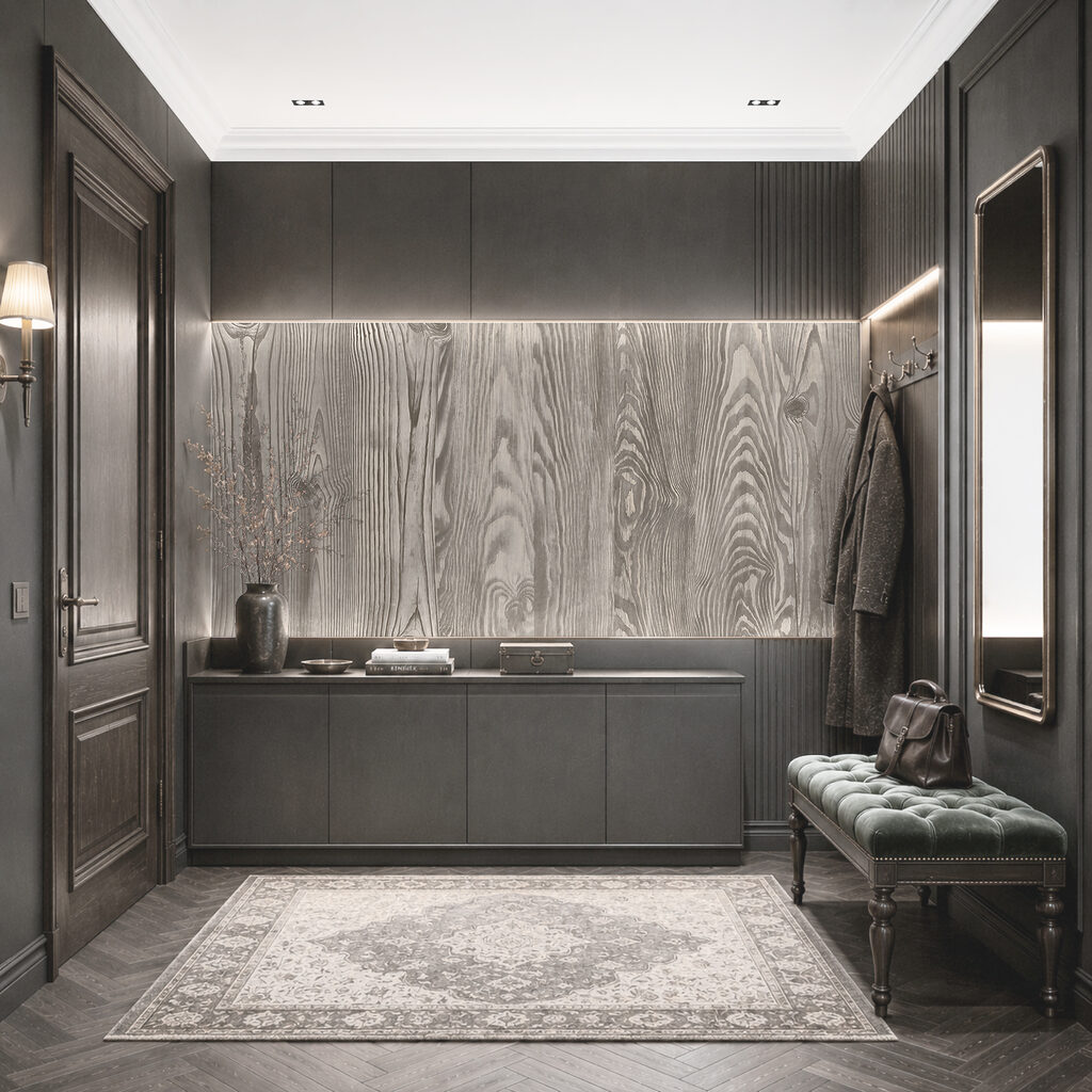 Houtnerven in lichte banen — interieur 4