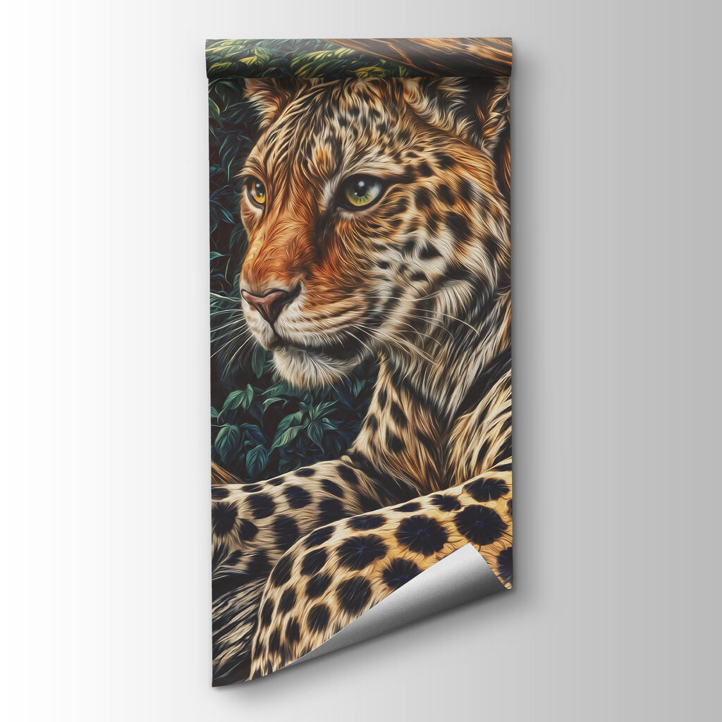 Junglekatten onder rode hemel — productweergave