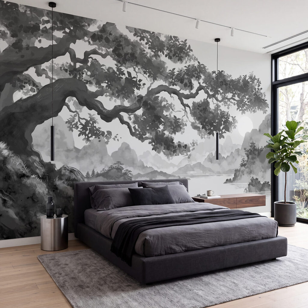 Boomtak boven getekende eilandjes — interieur 2