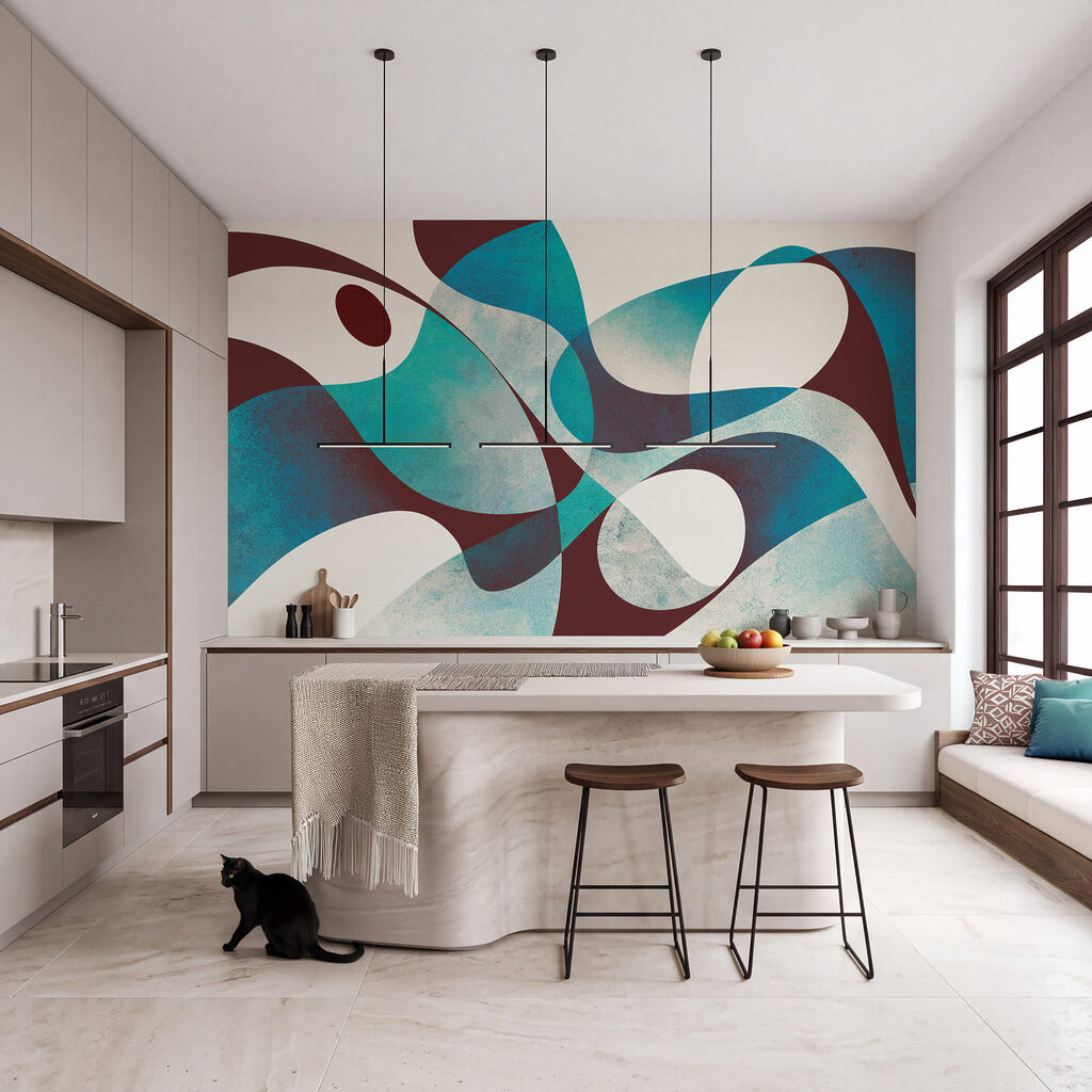 Vormen vloeien door elkaar — interieur 1