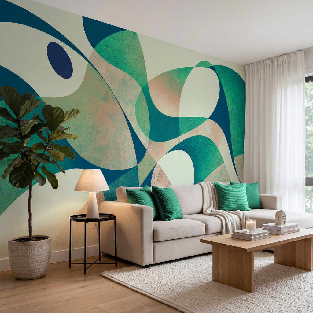 Vormen vloeien door elkaar — interieur 1