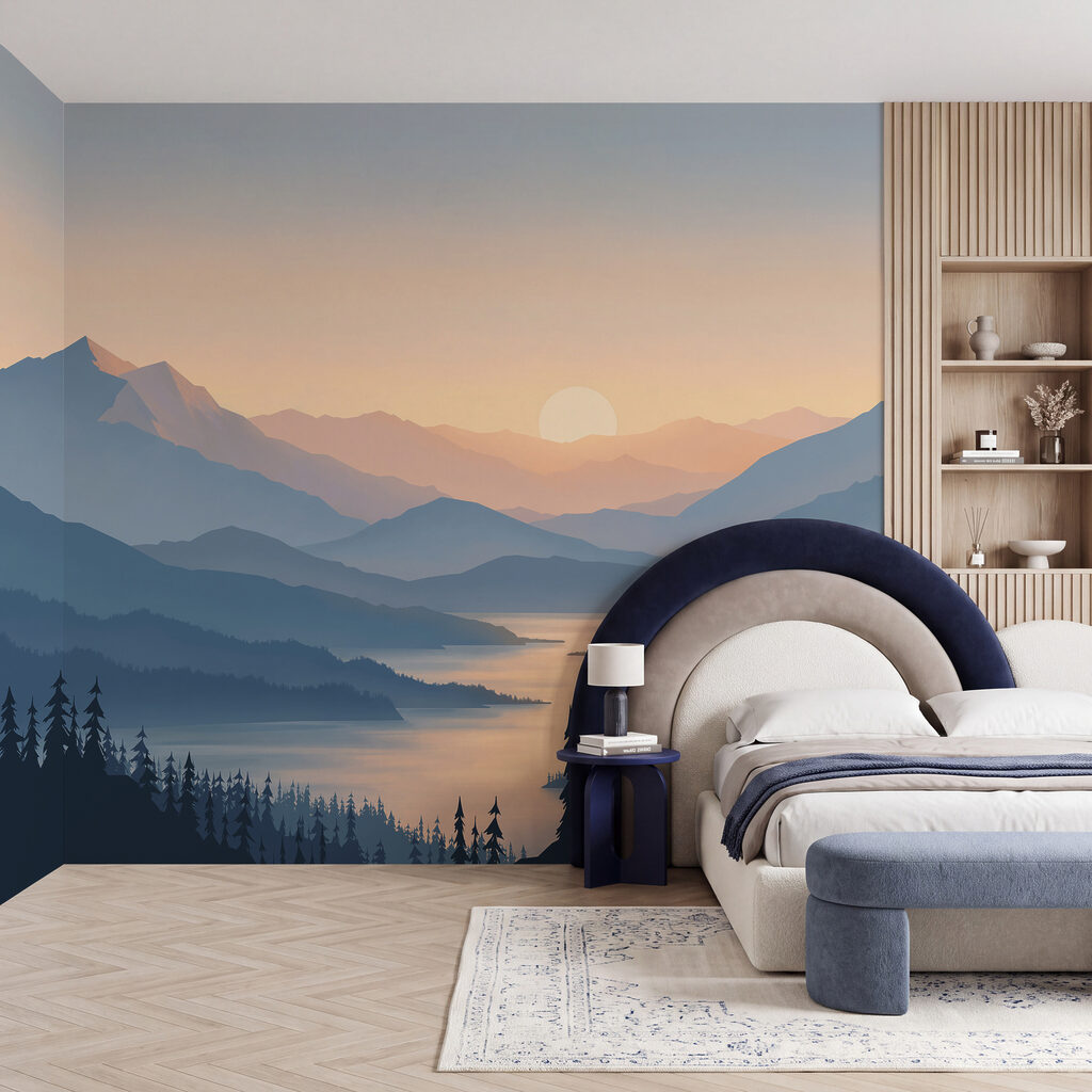 Bergmeer onder de avondzon — interieur 2