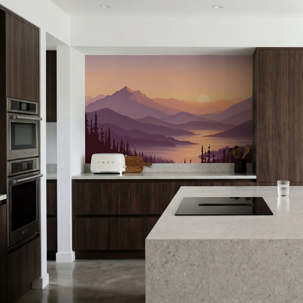 Bergmeer onder de avondzon — interieur 2