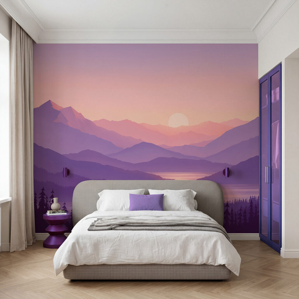 Bergmeer onder de avondzon — interieur 2