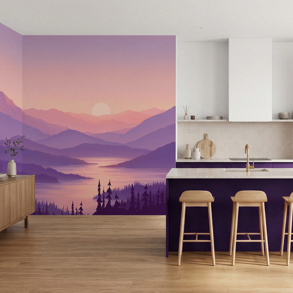 Bergmeer onder de avondzon — interieur 3