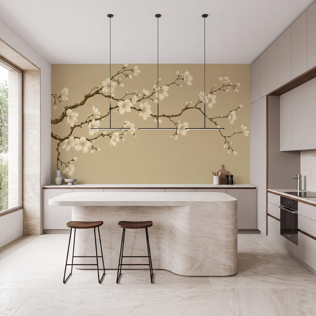 Bloesem aan de tak — interieur 1