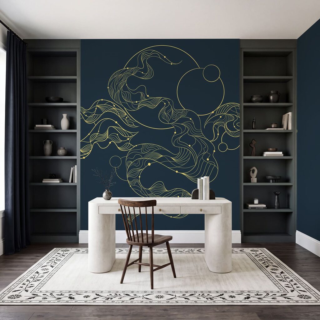Geel en zwart ontwerp — interieur 2