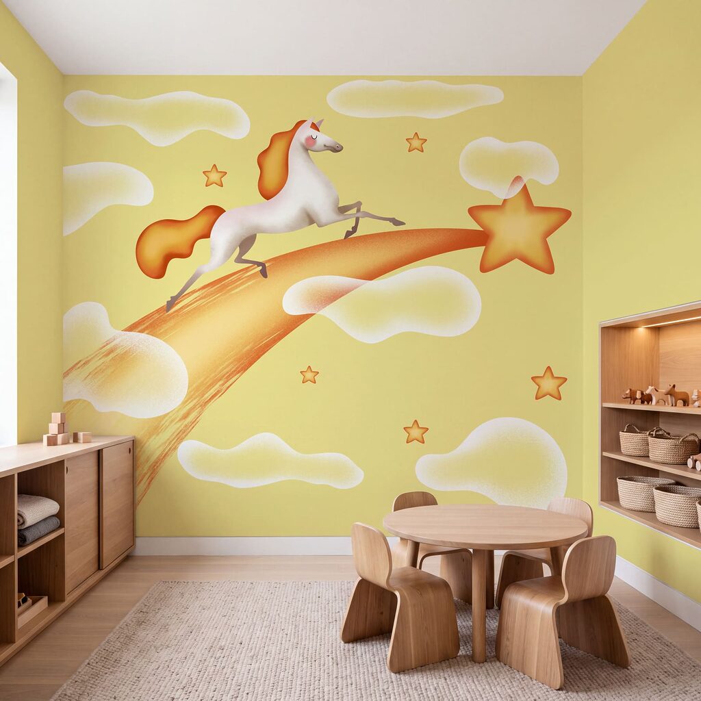Eenhoorn op vallende ster — interieur 2