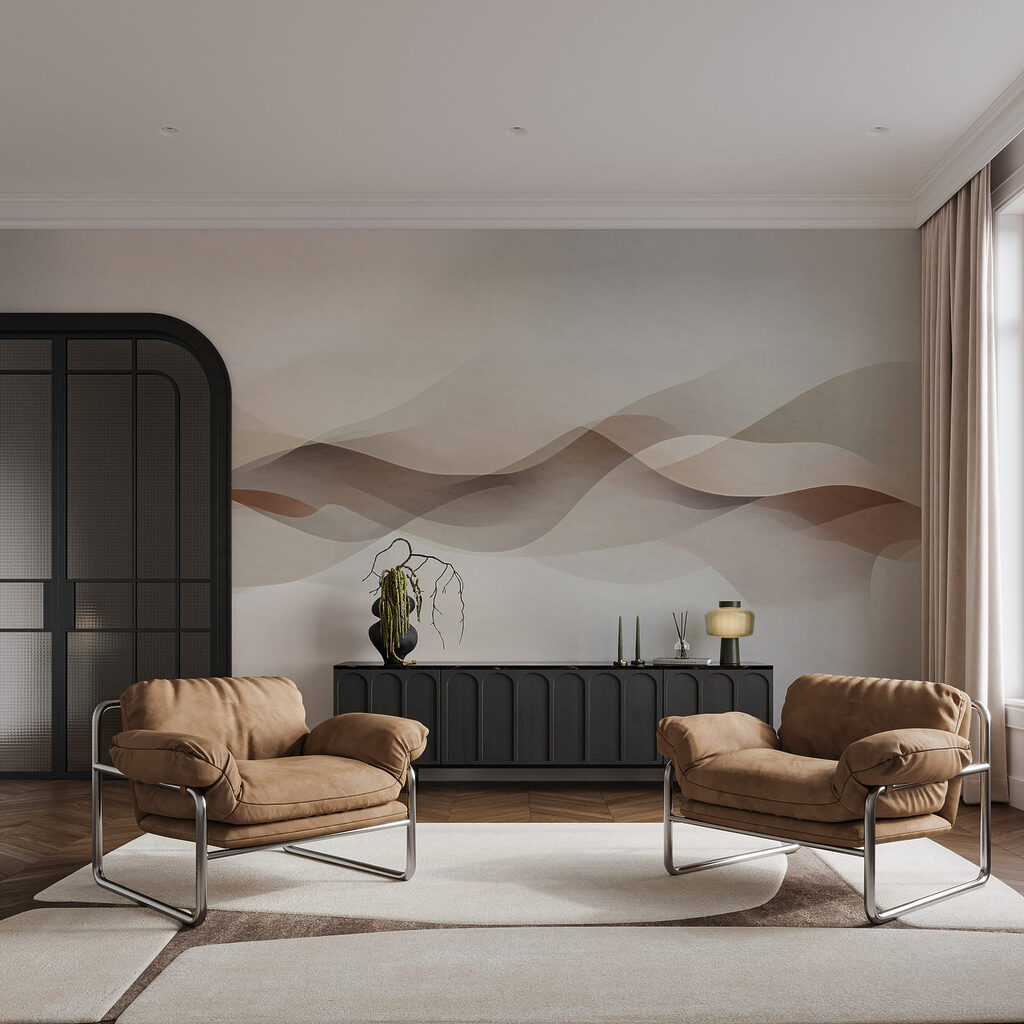 Doorschijnende golven langs horizon — interieur 2