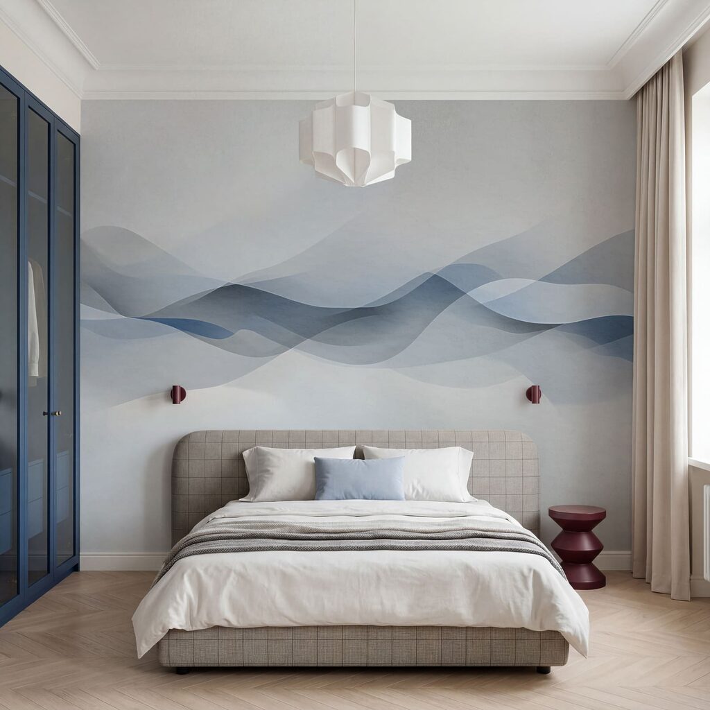 Doorschijnende golven langs horizon — interieur 1