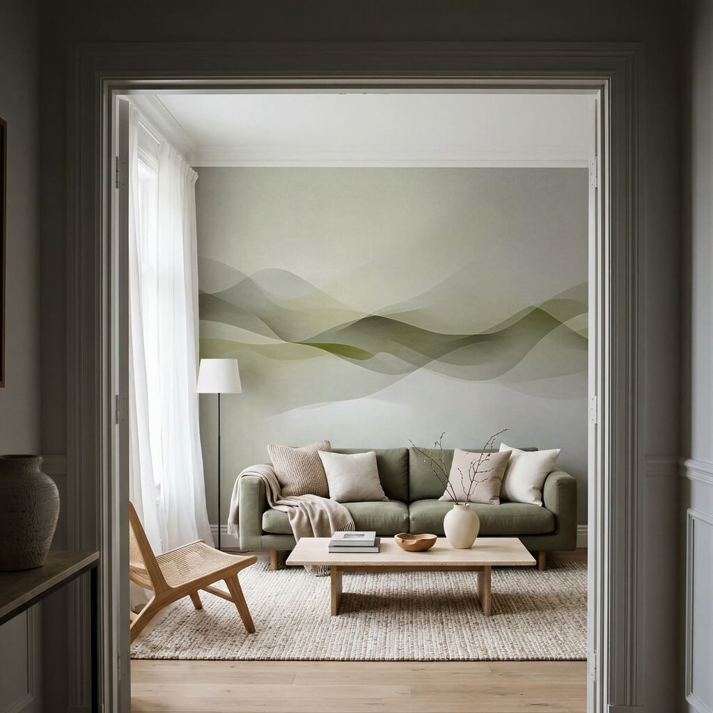 Doorschijnende golven langs horizon — interieur 2