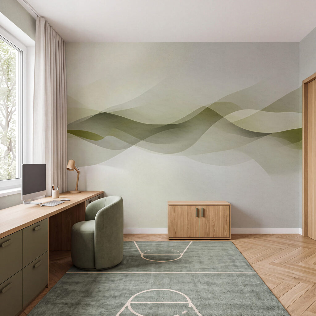 Doorschijnende golven langs horizon — interieur 3