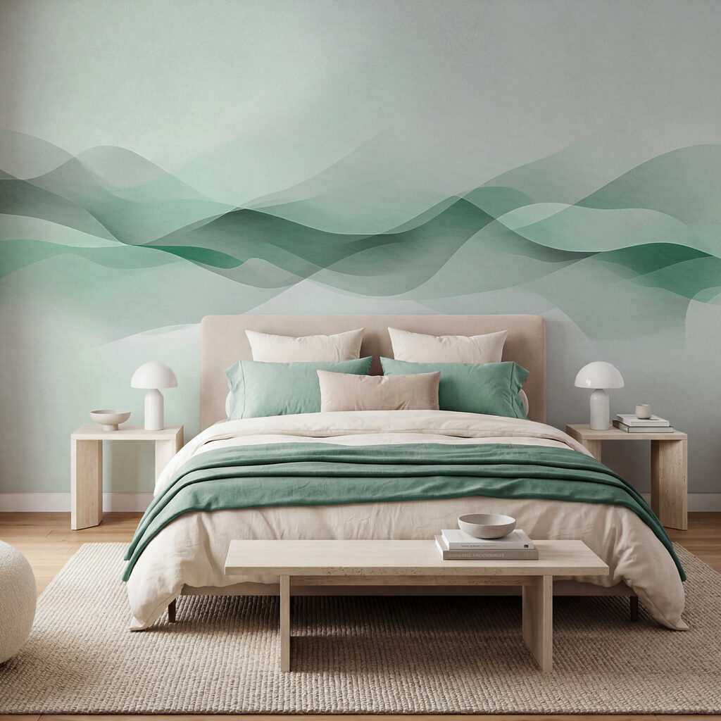 Doorschijnende golven langs horizon — interieur 2