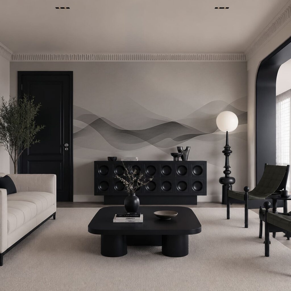 Doorschijnende golven langs horizon — interieur 2