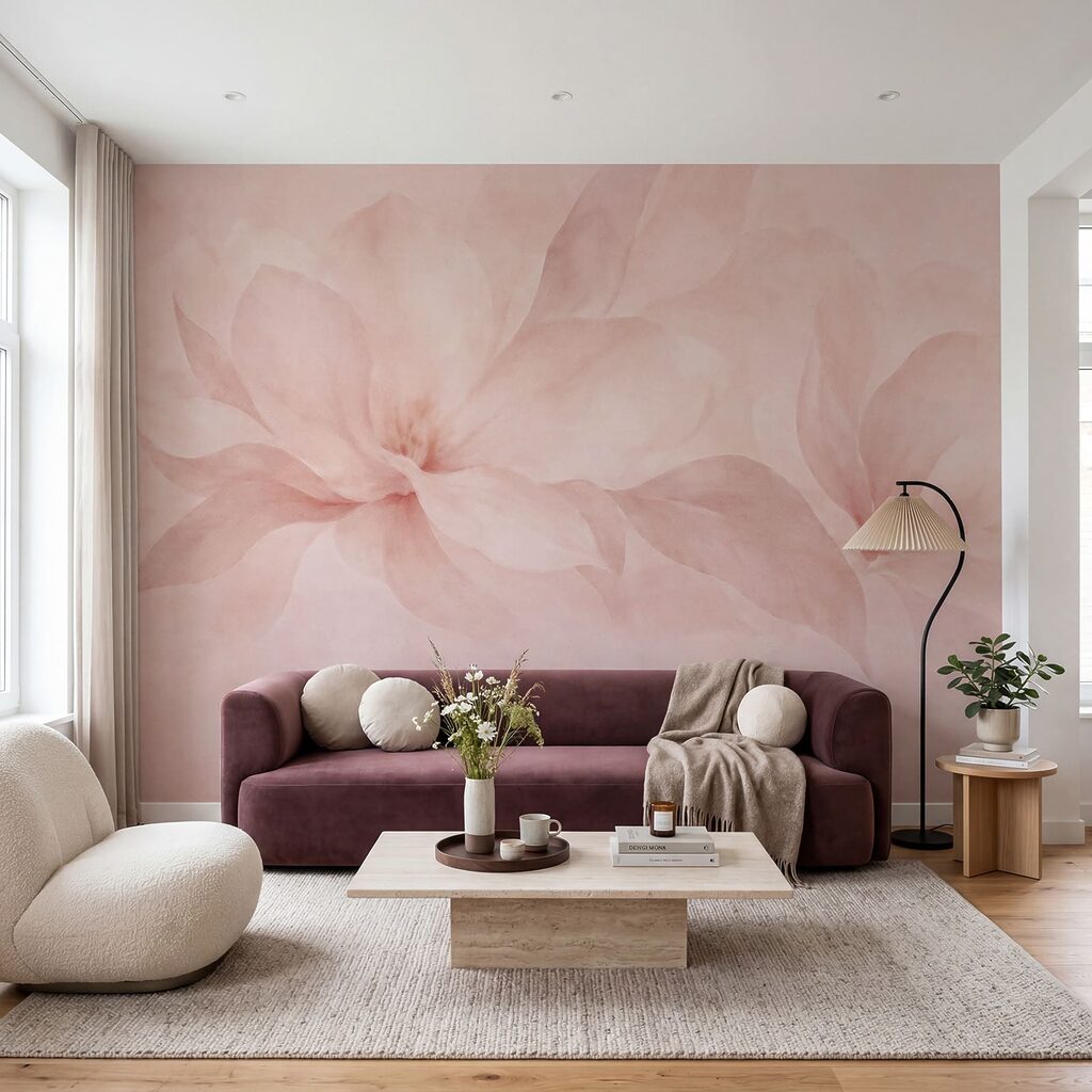 Fijne bloemblaadjes in zachte tinten — interieur 3