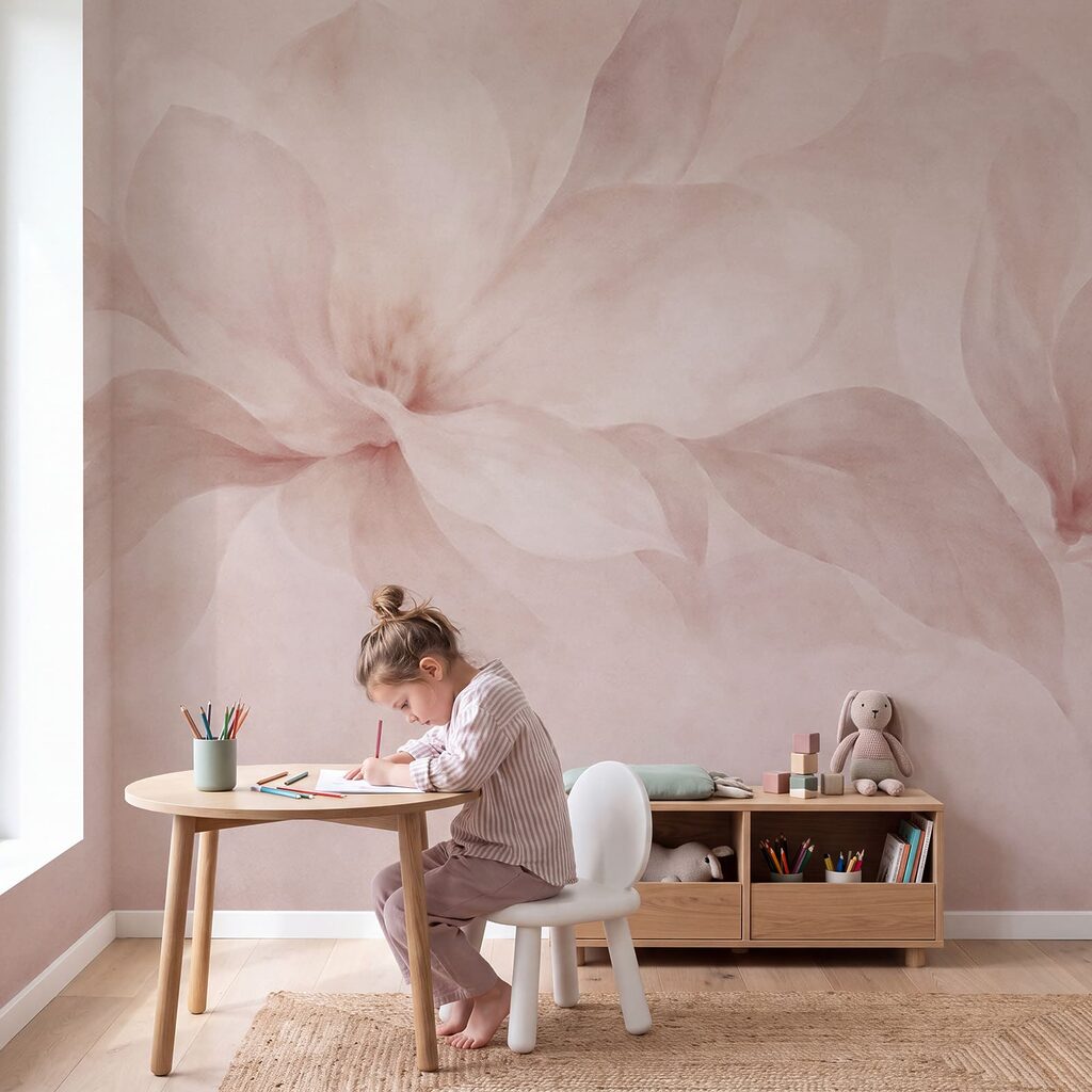 Fijne bloemblaadjes in zachte tinten — interieur 4