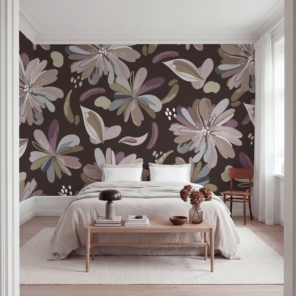 Bloemen als losse kleurveren — interieur 2