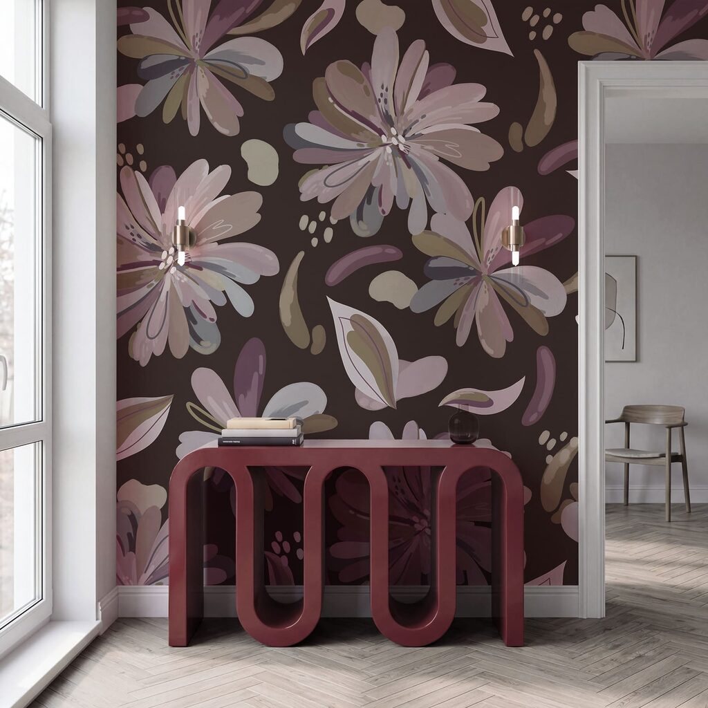 Bloemen als losse kleurveren — interieur 4