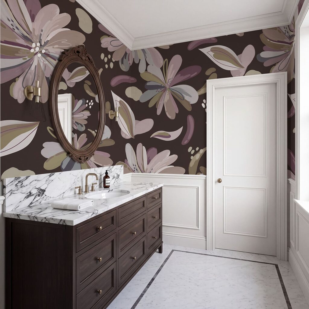 Bloemen als losse kleurveren — interieur 5