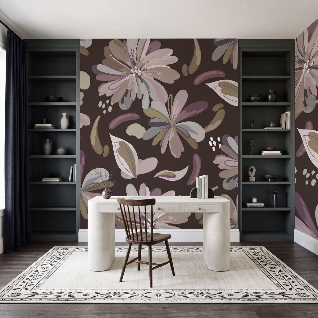 Bloemen als losse kleurveren — interieur 6