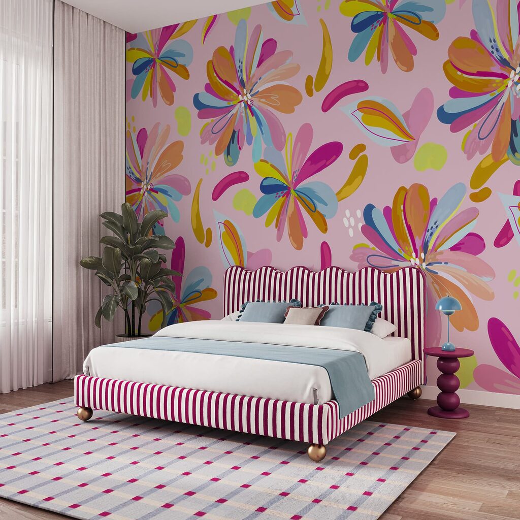 Bloemen als losse kleurveren — interieur 1