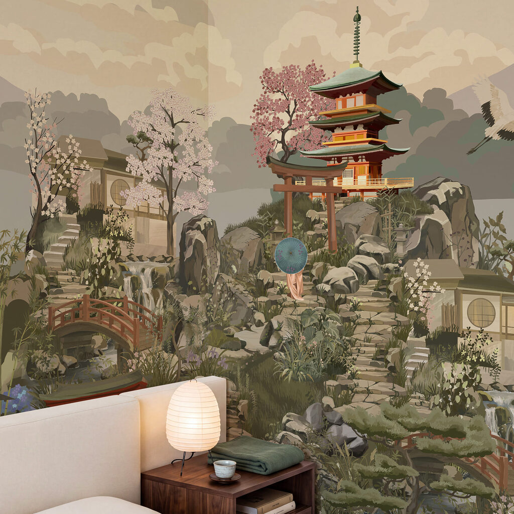 Pagodes in dicht landschap — interieur 3