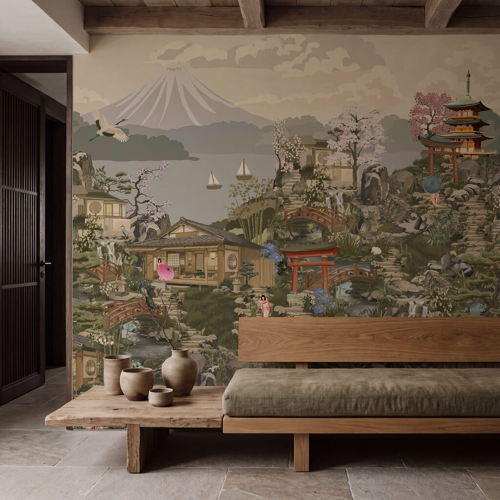 Pagodes in dicht landschap — interieur 4